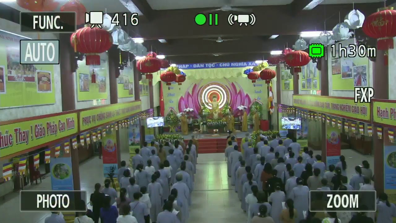 LỄ TẮM PHẬT TẠI LỄ ĐÀI PHẬT ĐẢN GHPGVN TỈNH LONG AN