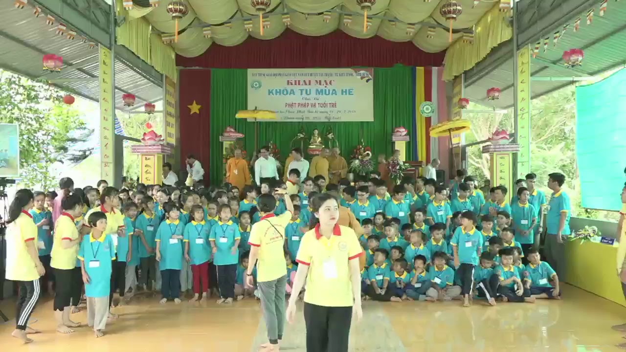 Khai mạc Khóa tu Mùa hè “Phật Pháp Và Tuổi Trẻ” chùa Phật Bửu, huyện Tân Thạnh, tỉnh Long An