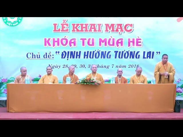 KHAI MẠC KHÓA TU MÙA HÈ “ĐỊNH HƯỚNG TƯƠNG LAI” CHÙA LONG THẠNH, HUYỆN THỦ THỪA, TỈNH LONG AN