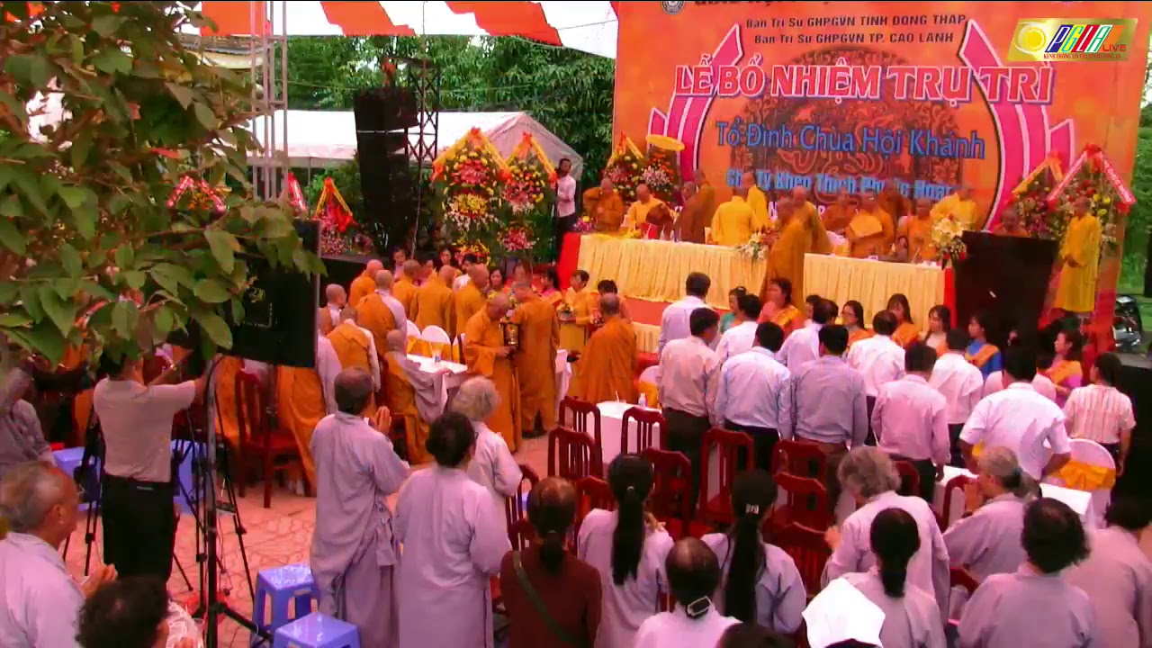 LỄ  CÔNG BỐ QUYẾT ĐỊNH BỔ NHIỆM TRỤ TRÌ CHÙA HỘI KHÁNH XÃ TỊNH THỚI, TP. CAO LÃNH, TỈNH ĐỒNG THÁP 29/8/2018