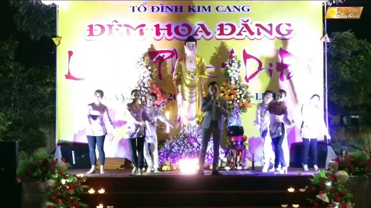 ĐÊM HỘI HOA ĐĂNG VÍA PHẬT A DI ĐÀ CHÙA KIM CANG, XÃ BÌNH THẠNH, HUYỆN THỦ THỪA, TỈNH LONG AN
