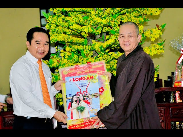 Lãnh đạo tỉnh Long An thăm và chúc tết Ban Trị sự Phật giáo Long An