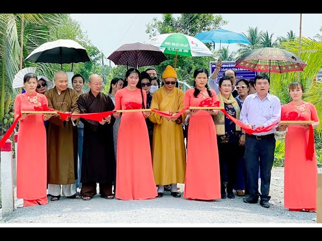 Phật giáo tỉnh Long An khởi công và khánh thành 4 cây cầu giao thông nông thôn 1,7 tỷ đồng