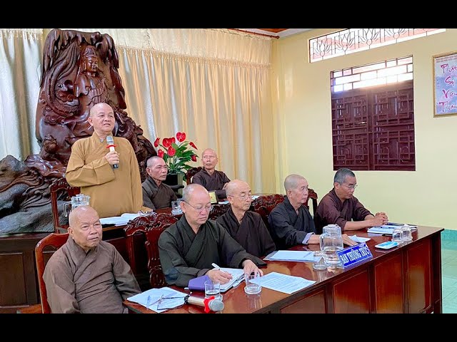 Ban Trị sự GHPGVN tỉnh Long An họp định kỳ triển khai Phật sự