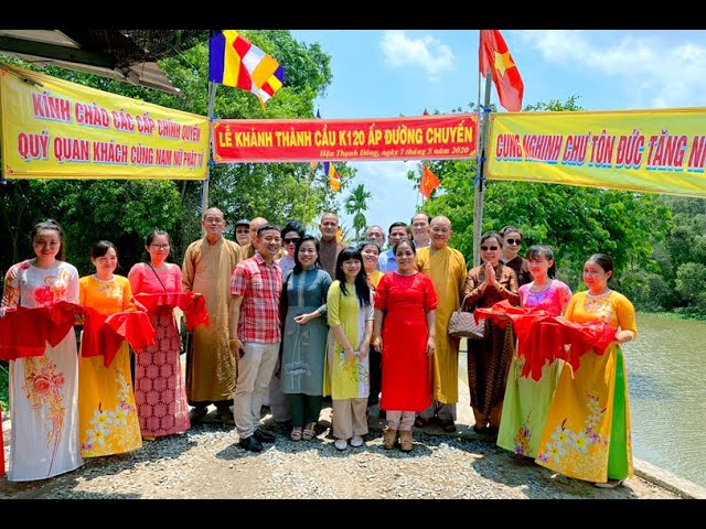 Huyện Tân Thạnh Khánh thành cầu giao thông nông thôn K 120