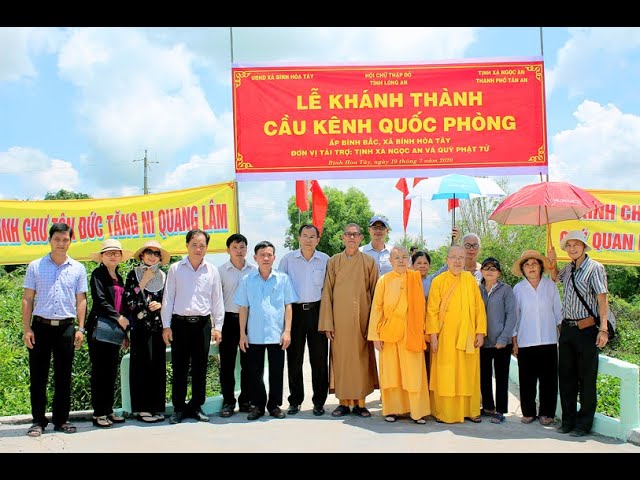 Long An: Huyện Mộc Hoá khánh thành cầu giao thông nông thôn trên 1 tỷ đồng