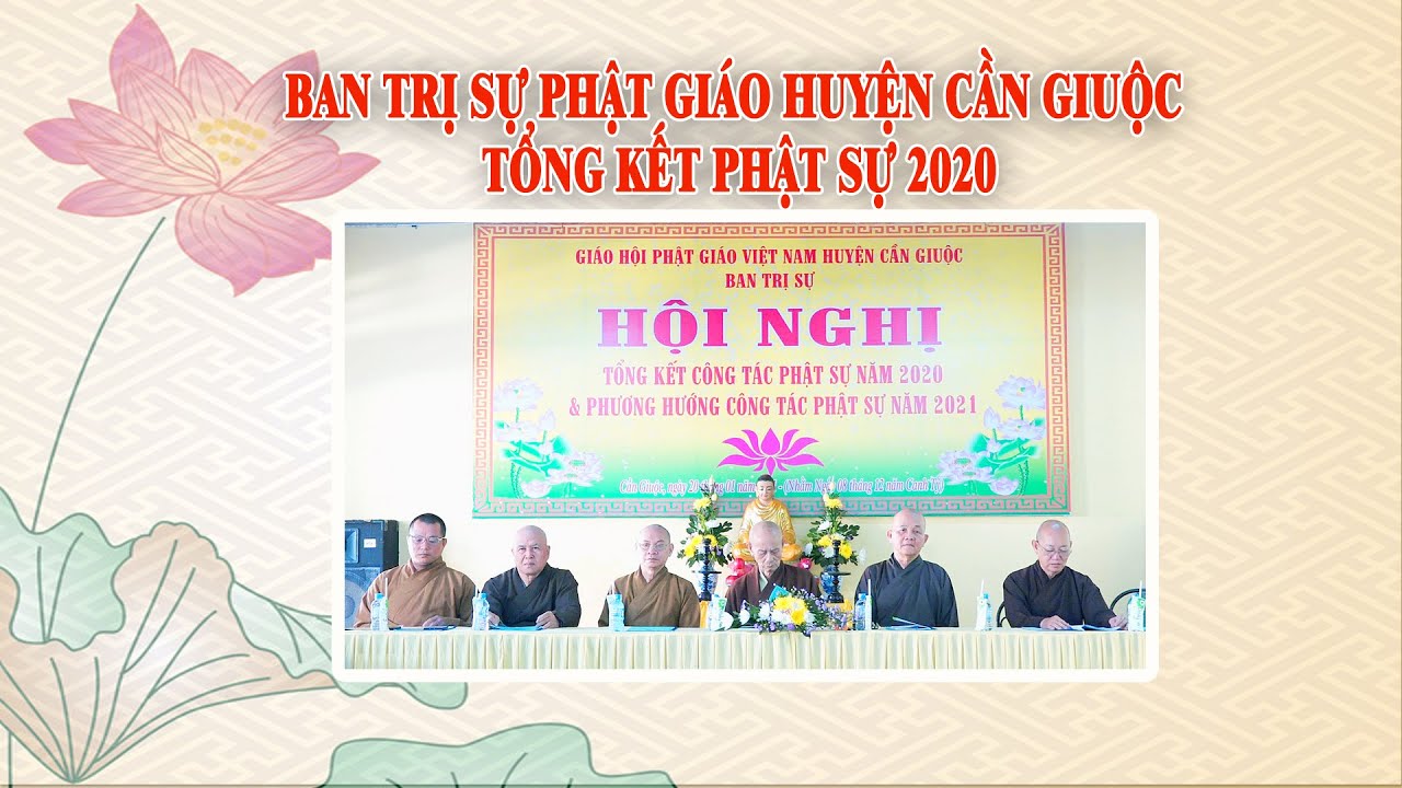 Ban Trị sự Phật giáo huyện Cần Giuộc tổng kết Phật sự năm 2020