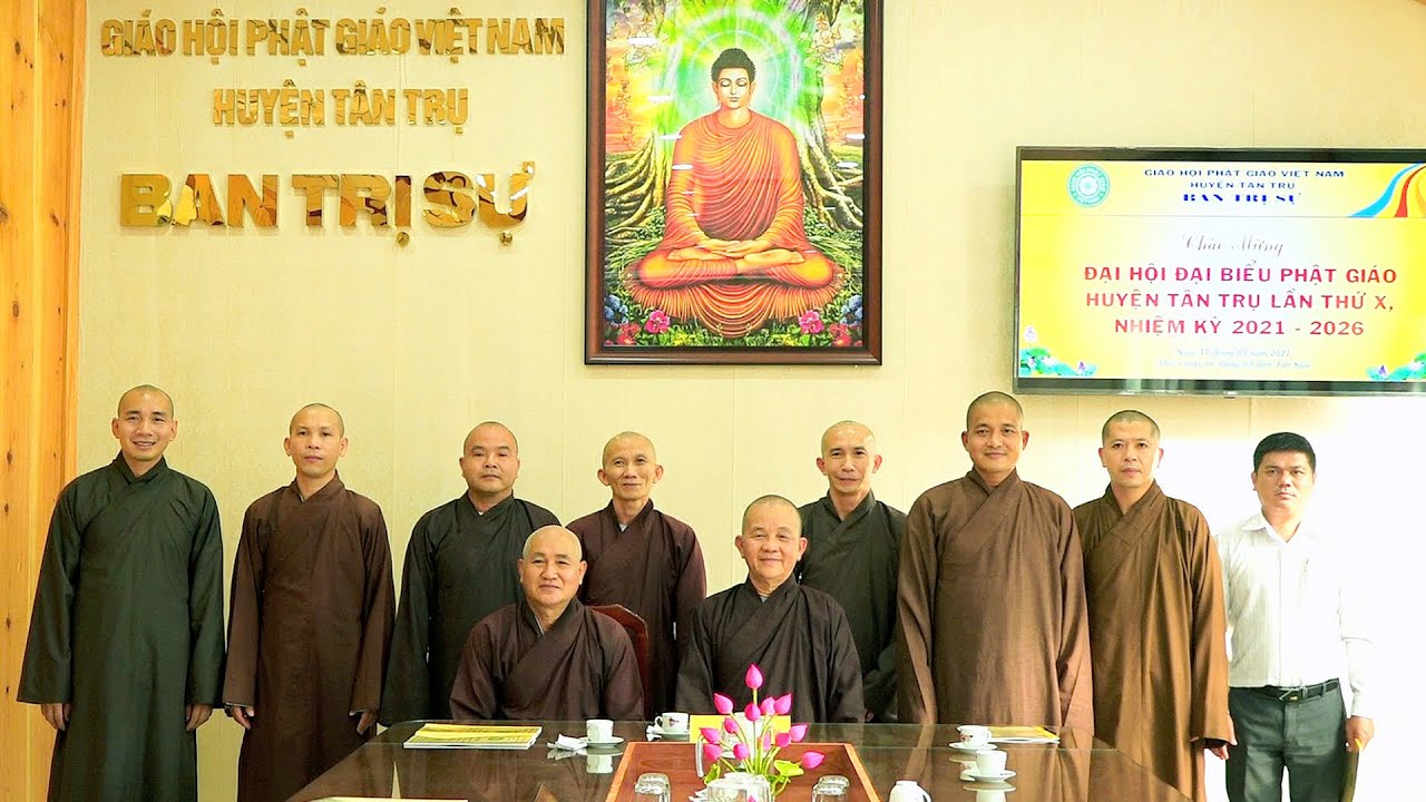 Phật giáo huyện Tân Trụ họp trù bị Đại hội Lần thứ X nhiệm kỳ 2021 – 2026