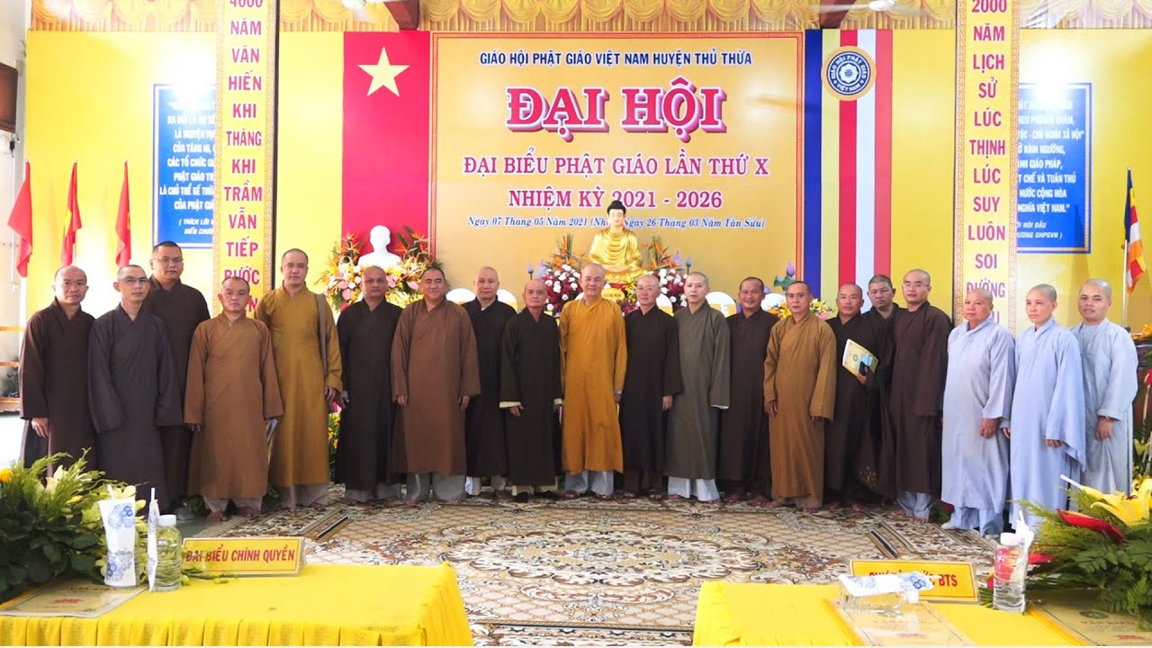 Phật giáo Huyện Thủ Thừa họp Trù bị Đại Hội Đại biểu Phật giáo lần X nhiệm kỳ 2021- 2026