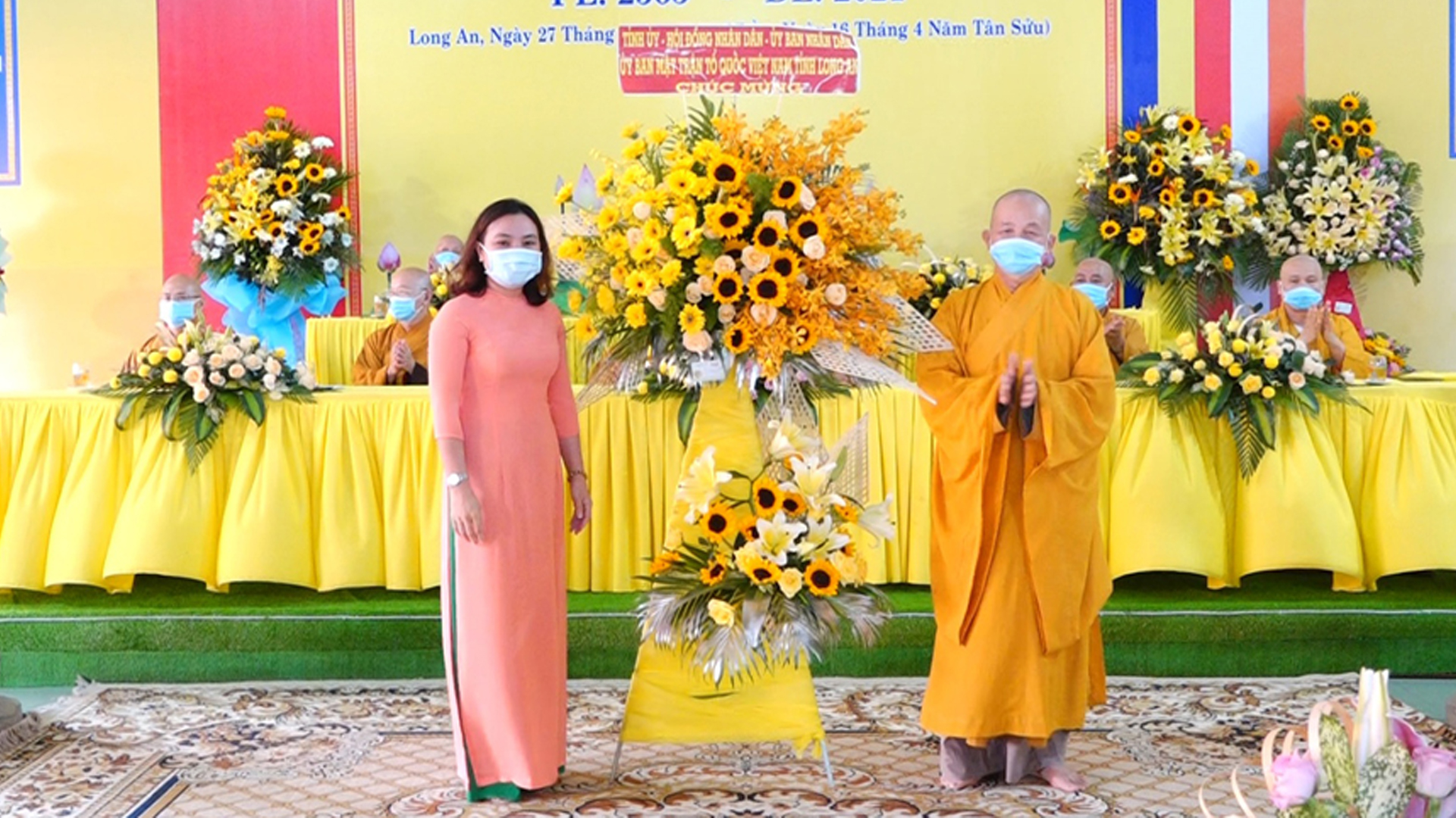 Lễ Tổng khai giảng Khóa An cư Kiết hạ PL 2565 tỉnh Long An