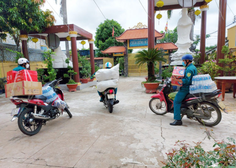Cần Đước: Ban Trị sự GHPGVN huyện chung tay phòng chống đại dịch covid 19.