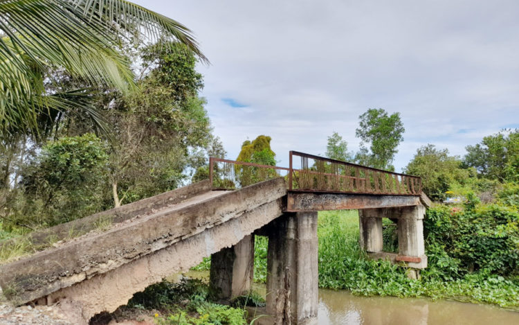 Ban Trị sự GHPGVN huyện Tân Thạnh khởi công xây dựng 3 cầu giao thông nông thôn tại xã Kiến Bình