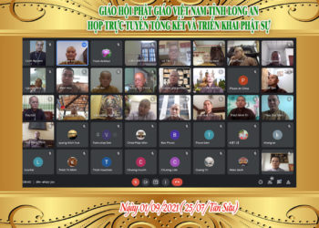 Phật giáo tỉnh Long An họp trực tuyến tổng kết và triển khai Phật sự