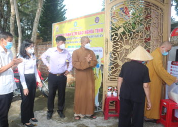 ATM gạo nghĩa tình tại chùa Pháp Minh trao tặng hơn 50 tấn gạo