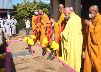 Huyện Tân Thạnh: Chùa Phước Hưng long trọng khởi công xây dựng Chánh điện