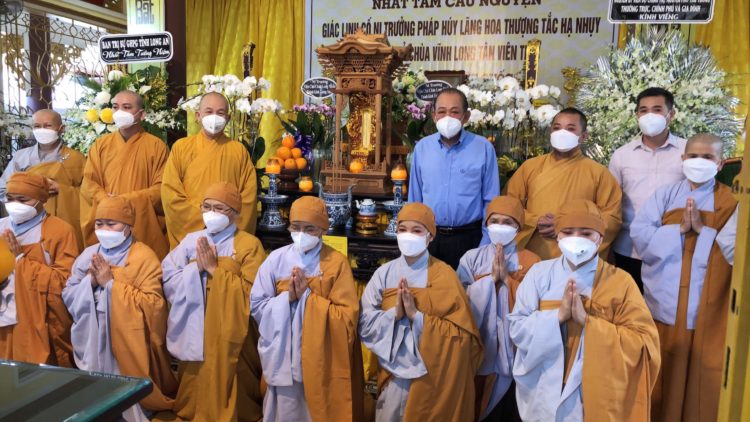 Các phái đoàn viếng tang cố Ni trưởng Thích nữ Tắc Nhụy