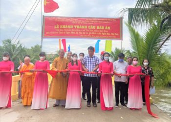 Đức Hòa: Lễ khánh thành cầu Báo Ân (Thổ Định)  tại thị trấn Hiệp Hòa chào mừng Đại lễ Phật đản PL 2566