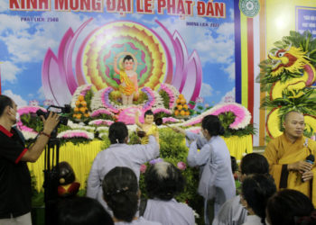 Ban Trị Sự Phật Giáo Thủ Thừa trang nghiêm tổ chức Đại Lễ Phật Đản PL: 2566