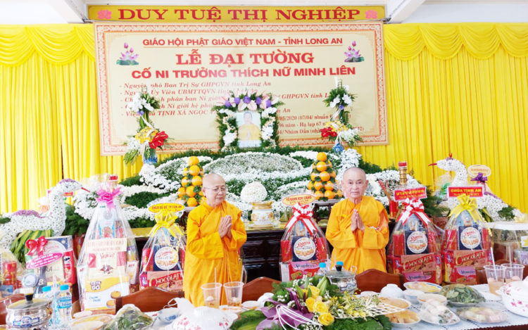Long An: Tịnh Xá Ngọc Tâm trang trọng tổ chức lễ Đại Tường cố Ni Trưởng Thích Nữ Minh Liên