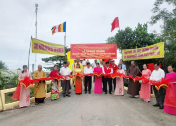 Khánh thành cầu Hai Hạt  – Trại Lòn – Hậu Quới  liên huyện Tân Thạnh và Cái Bè