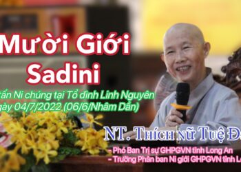 Đức Hòa: Ni trưởng Thích Nữ Tuệ Đăng chia sẻ Pháp thoại đến chư Ni hành giả An cư trong huyện