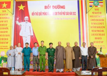 Cần Đước: Khóa Bồi Dưỡng Kiến Thức Quốc Phòng An Ninh Cho Tín Đồ Phật Giáo Năm 2022 Tại Chùa Tào Khê