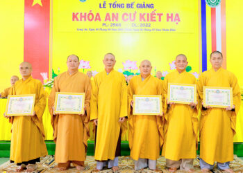 Lễ Tổng bế giảng khoá An cư Kiết hạ Phật giáo tỉnh Long An PL 2566 – DL 2022