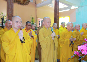 Ban Trị sự GHPGVN tỉnh Long An & các Ban Trị sự huyện, thành phố các tự viện viếng Lễ tang Ni trưởng Thích nữ Viên Đức