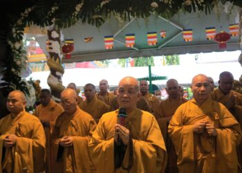 Đức Hòa: Ngày thứ 3 Lễ tang Cố Thượng tọa Thích Thiện Đức