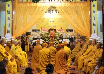 Đức Hòa: Ngày thứ 4 Lễ tang Cố Thượng tọa Thích Thiện Đức