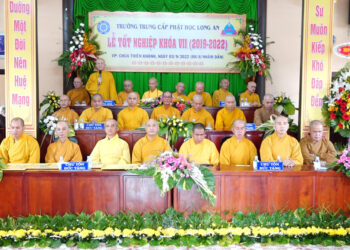 Long An:  Trang nghiêm tổ chức lễ Tốt nghiệp Trung Cấp Phật Học khóa VII (2019-2022)