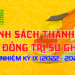 DANH SÁCH HỘI ĐỒNG TRỊ SỰ GHPGVN NHIỆM KỲ IX (2022 – 2027)