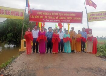 Tân Thạnh: Lễ Khánh Thành Cầu Giao Thông Nông Xã Tân Hòa – Cầu Kênh 500 Tây Bắc