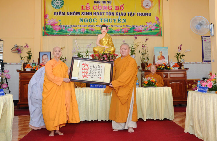 Ban Trị sự GHPGVN tỉnh Long An Công Bố Điểm Nhóm Tôn Giáo Tập Trung Ngọc Thuyền