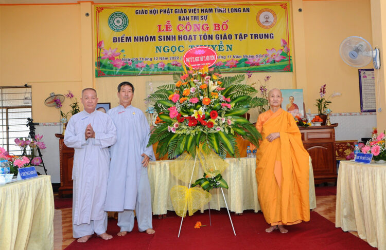 Ban Trị sự GHPGVN tỉnh Long An Công Bố Điểm Nhóm Tôn Giáo Tập Trung Ngọc Thuyền