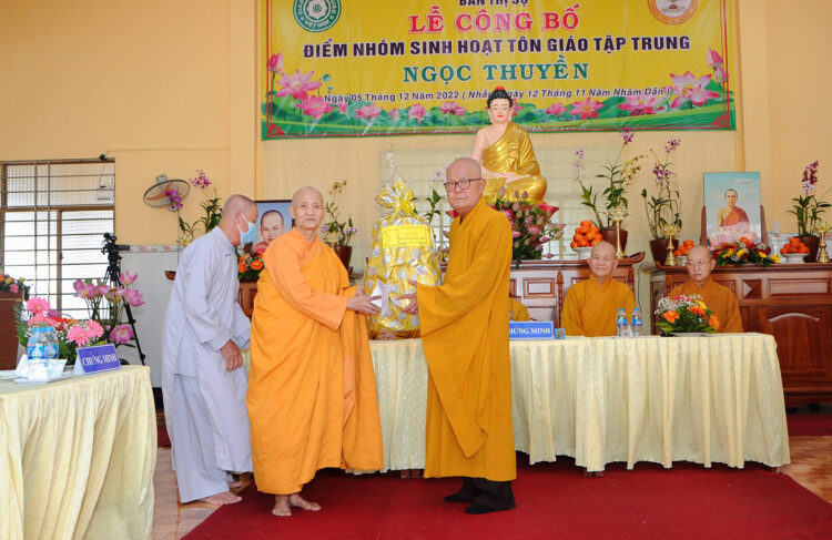 Ban Trị sự GHPGVN tỉnh Long An Công Bố Điểm Nhóm Tôn Giáo Tập Trung Ngọc Thuyền