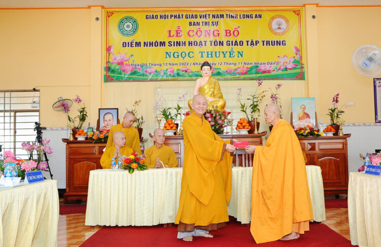 Ban Trị sự GHPGVN tỉnh Long An Công Bố Điểm Nhóm Tôn Giáo Tập Trung Ngọc Thuyền