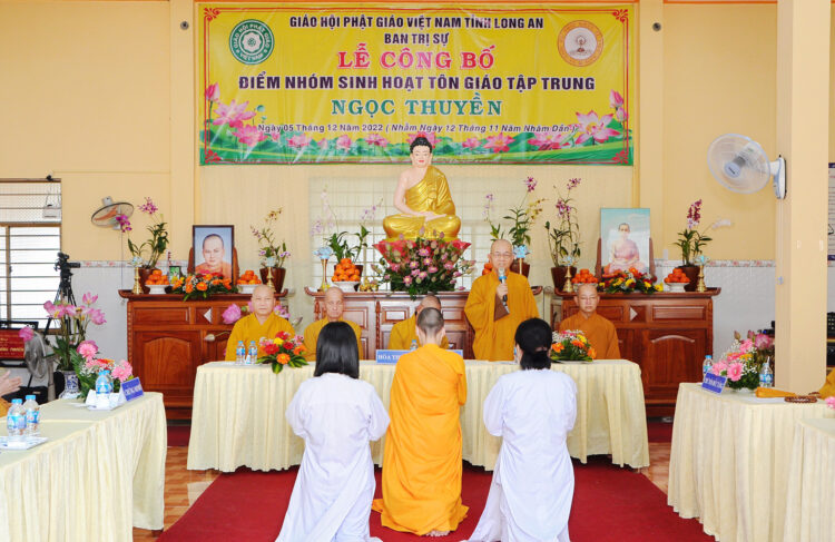 Ban Trị sự GHPGVN tỉnh Long An Công Bố Điểm Nhóm Tôn Giáo Tập Trung Ngọc Thuyền