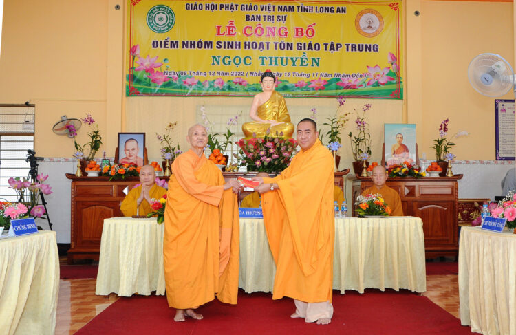Ban Trị sự GHPGVN tỉnh Long An Công Bố Điểm Nhóm Tôn Giáo Tập Trung Ngọc Thuyền