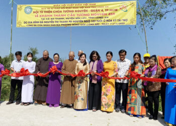 Huyện Bến Lức: Ban Trị sự Phật giáo huyện Khánh thành cầu nông thôn Tường Nguyên 459