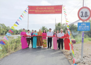 Bến lức : Khánh thành đường Kênh Xáng Lớn tại xã Lương Hòa