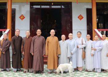 Ban Thường trực BTS GHPGVN tỉnh Long An khảo sát trú xứ tổ chức Đại giới đàn Liễu Lạc năm 2023