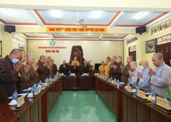 Ban Thường trực BTS GHPGVN tỉnh Long An tổ chức phiên họp về công tác chuẩn bị Đại Giới Đàn Liễu Lạc.