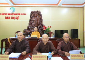 Long An: Ban Trị sự họp tổng kết hoạt động và triển khai hoạt động Phật sự quan trọng