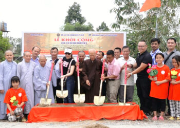 Long An: Hội xây cầu Chánh Kiến khởi công xây cầu giao thông nông thông – Cầu A Di Đà Đại Nguyện 9