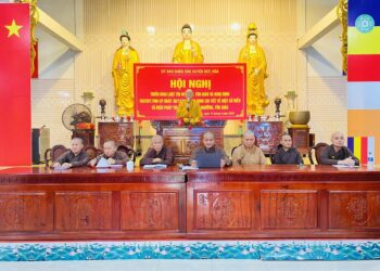 Đức Hòa: Ban Trị sự GHPGVN huyện họp lệ kỳ tháng 2 nhuận năm Quý Mão