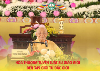 Hòa thượng Tuyên luật sư giáo giới đến 349 giới tử đắc giới