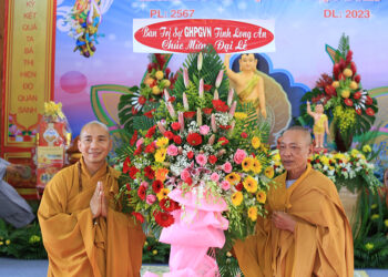 Tân Trụ: Ban Trị sự GHPGVN huyện trang nghiêm tổ chức Đại lễ Phật đản PL.2567 – DL.2023