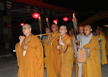 Khóa lễ tuần chiểu Đại giới đàn Liễu Lạc ngày thứ nhất