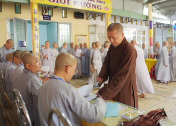 Long An: Giới tử nhập Giới trường Đại Giới đàn Liễu Lạc